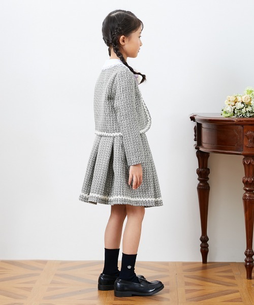 QUNTSTYLE（キュントスタイル）の「フォーマルスカートスーツ4点セット　(110～130cm)（スーツセット・キッズ・ブラック/ピンク・120/110/130）」の6枚目の写真