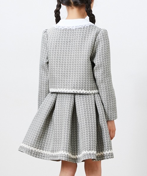 QUNTSTYLE（キュントスタイル）の「フォーマルスカートスーツ4点セット　(110～130cm)（スーツセット・キッズ・ブラック/ピンク・120/110/130）」の7枚目の写真