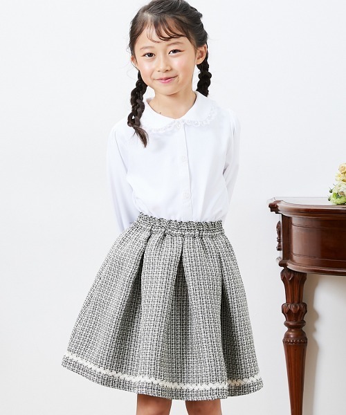 QUNTSTYLE（キュントスタイル）の「フォーマルスカートスーツ4点セット　(110～130cm)（スーツセット・キッズ・ブラック/ピンク・120/110/130）」の8枚目の写真