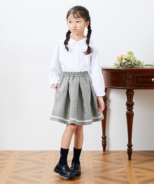 QUNTSTYLE（キュントスタイル）の「フォーマルスカートスーツ4点セット　(110～130cm)（スーツセット・キッズ・ブラック/ピンク・120/110/130）」の9枚目の写真