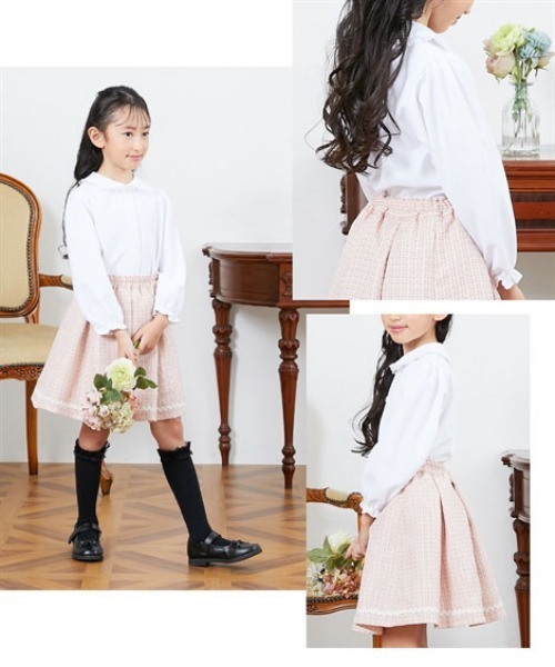 QUNTSTYLE（キュントスタイル）の「フォーマルスカートスーツ4点セット　(110～130cm)（スーツセット・キッズ・ブラック/ピンク・120/110/130）」の11枚目の写真
