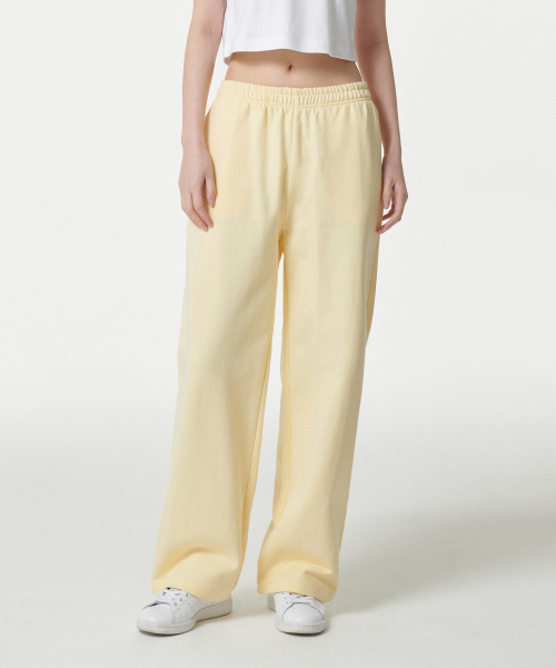 MUSINSA STANDARD WOMAN（ムシンサスタンダードウーマン）の「ウィメンズリラックスドラウンジスウェットパンツ[レモン]（スウェットパンツ・レディース・その他・LARGE/MEDIUM/SMALL/X-SMALL）」の2枚目の写真