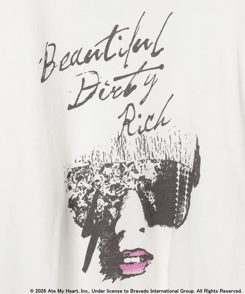 BAYFLOW(ベイフロー)の「【Lady Gaga(レディー・ガガ)】グラフィックTシャツ(Tシャツ/カットソー・メンズ・オフホワイト/ブラック・MEDIUM/LARGE)」の4枚目の写真