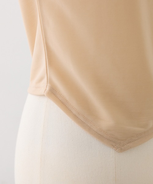 Seemi. byNICECLAUP（ シーミーバイナイスクラップ）の「【Seemi.】チュールトップス（Tシャツ/カットソー・レディース・ブルーグレー/ベージュ/ホワイト・FREE）」の11枚目の写真