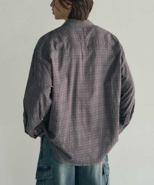 ROTEMBER（ローテンバー）の「ラストチェックシャツ [ヴィンテージパープル]（シャツ/ブラウス・メンズ・その他・MEDIUM/LARGE/X-LARGE）」の2枚目の写真