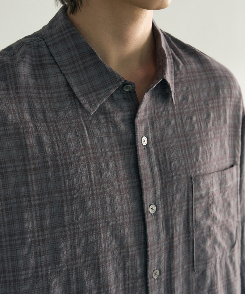 ROTEMBER（ローテンバー）の「ラストチェックシャツ [ヴィンテージパープル]（シャツ/ブラウス・メンズ・その他・MEDIUM/LARGE/X-LARGE）」の3枚目の写真