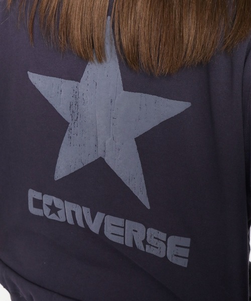 cepo(セポ)の「【CONVERSE】発泡プリント裏毛クルーネックスウェットプルオーバー(スウェット・レディース・ネイビー/オートミール/パープル・M)」の17枚目の写真