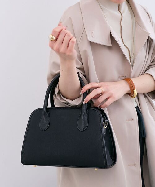 le.coeur blanc(ルクールブラン)の「キャンバスライクトートバッグ(トートバッグ・レディース・ブラウン/ブラック・FREE)」の4枚目の写真