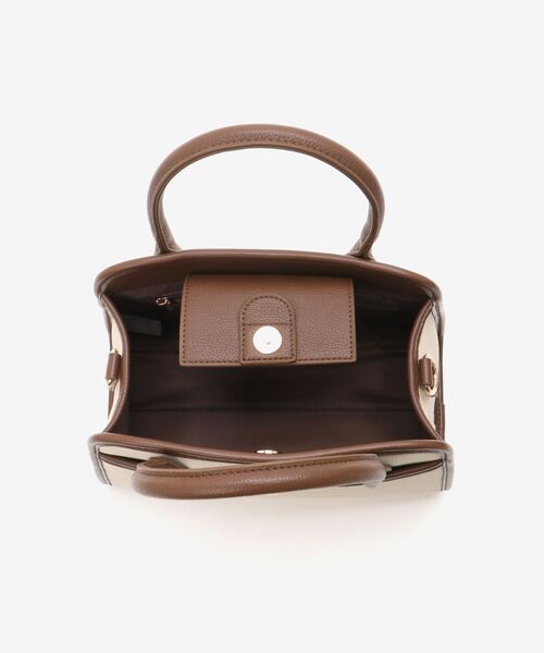 le.coeur blanc(ルクールブラン)の「キャンバスライクトートバッグ(トートバッグ・レディース・ブラウン/ブラック・FREE)」の20枚目の写真