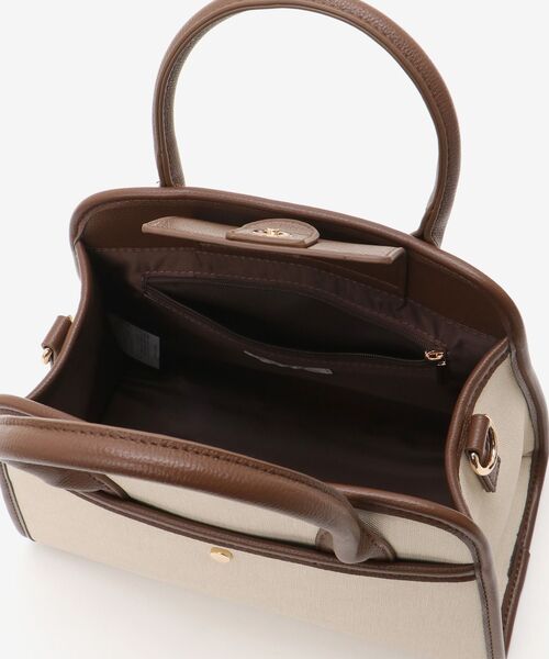 le.coeur blanc(ルクールブラン)の「キャンバスライクトートバッグ(トートバッグ・レディース・ブラウン/ブラック・FREE)」の19枚目の写真