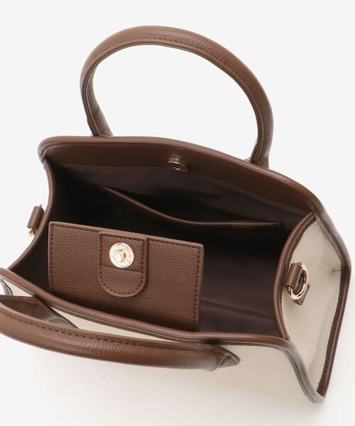 le.coeur blanc(ルクールブラン)の「キャンバスライクトートバッグ(トートバッグ・レディース・ブラウン/ブラック・FREE)」の18枚目の写真