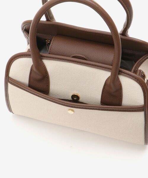 le.coeur blanc(ルクールブラン)の「キャンバスライクトートバッグ(トートバッグ・レディース・ブラウン/ブラック・FREE)」の16枚目の写真