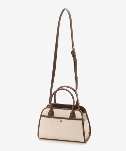 le.coeur blanc(ルクールブラン)の「キャンバスライクトートバッグ(トートバッグ・レディース・ブラウン/ブラック・FREE)」の14枚目の写真