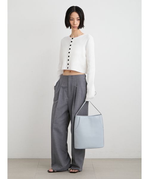 MIESROHE(ミースロエ)の「organicRIBショートニットカーデ(ニット/セーター・レディース・ホワイト/ライトピンク/イエロー/その他・F)」の16枚目の写真