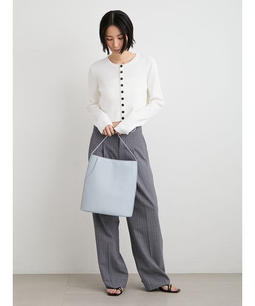 MIESROHE(ミースロエ)の「organicRIBショートニットカーデ(ニット/セーター・レディース・ホワイト/ライトピンク/イエロー/その他・F)」の17枚目の写真