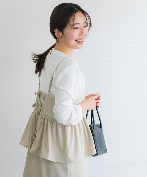 coca(coca)(コカ)の「ノーカラーブラウス | セレモニー オフィス ママスーツ フォーマルウェア スーツ 卒業式(シャツ/ブラウス・レディース・B/A・M/L)」の9枚目の写真