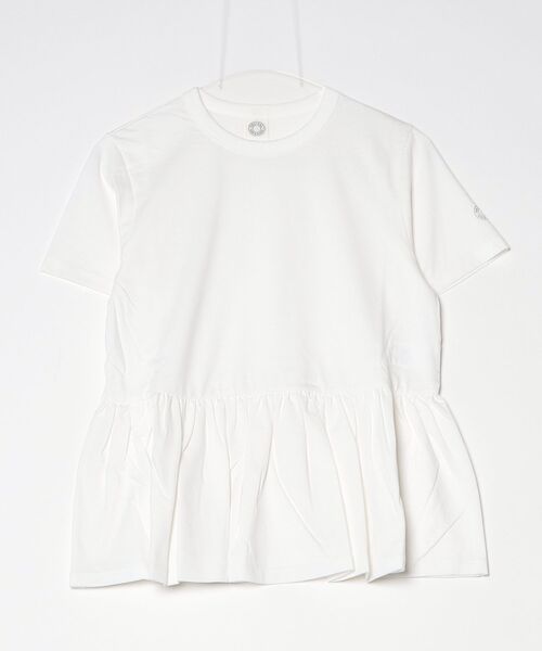 ORCIVAL(オーシバル)の「ORCIVAL/オーシバル ギャザーショートスリーブプルオーバー GATHERED SHORT SLEEVE PULLOVER OR-C0535 OEJ(Tシャツ/カットソー・レディース・ブラック/サックスブルー/ホワイト・1)」の15枚目の写真