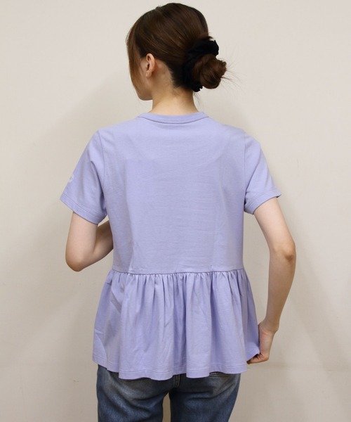 ORCIVAL(オーシバル)の「ORCIVAL/オーシバル ギャザーショートスリーブプルオーバー GATHERED SHORT SLEEVE PULLOVER OR-C0535 OEJ(Tシャツ/カットソー・レディース・ブラック/サックスブルー/ホワイト・1)」の8枚目の写真