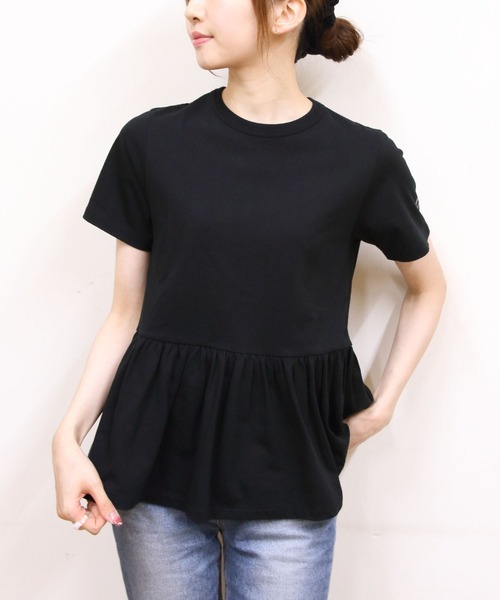 ORCIVAL(オーシバル)の「ORCIVAL/オーシバル ギャザーショートスリーブプルオーバー GATHERED SHORT SLEEVE PULLOVER OR-C0535 OEJ(Tシャツ/カットソー・レディース・ブラック/サックスブルー/ホワイト・1)」の17枚目の写真