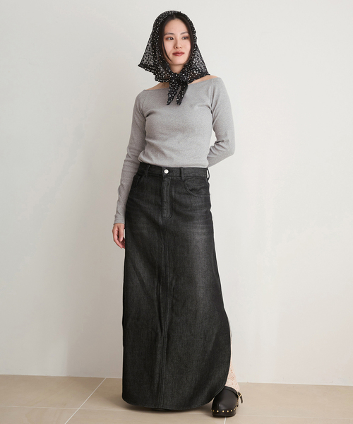 IENA LA BOUCLE（イエナラブークル）の「IENA LA BOUCLE シアードットバブーシュカ（バンダナ/スカーフ・レディース・ブラック系その他・FREE）」の3枚目の写真