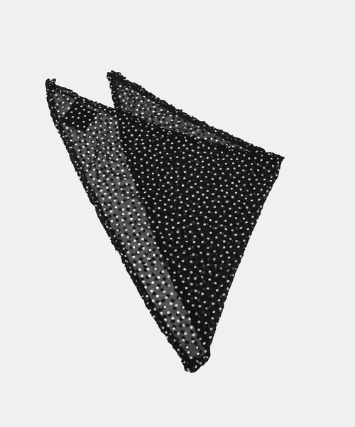 IENA LA BOUCLE（イエナラブークル）の「IENA LA BOUCLE シアードットバブーシュカ（バンダナ/スカーフ・レディース・ブラック系その他・FREE）」の8枚目の写真