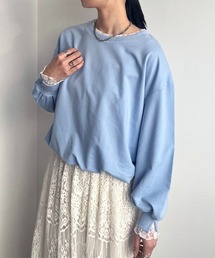 Rejoule（リジュール）の「レースレイヤード バルーンスウェットトップス（スウェット）」