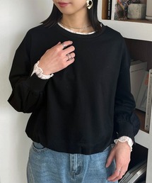 Rejoule（リジュール）の「レースレイヤード バルーンスウェットトップス（スウェット）」