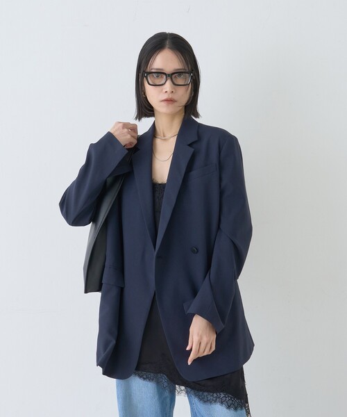 Rouge vif(ルージュヴィフ)の「【セットアップ対応】レースサテンアシンメトリーキャミソール/レーストップス(キャミソール・レディース・ブラック/ブラウン/チャコールグレー・フリー)」の22枚目の写真