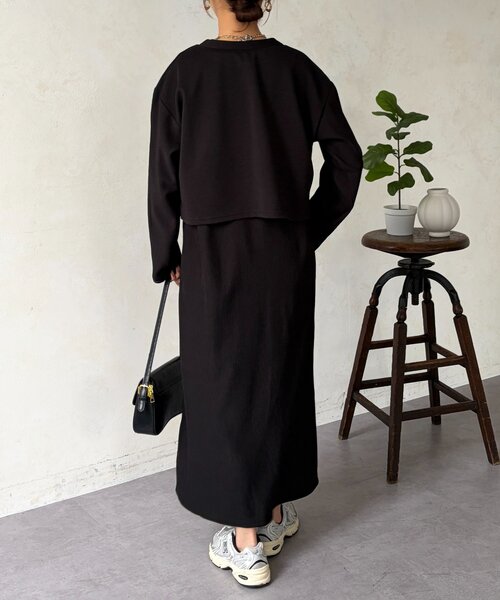 Chez toi(シェトワ)の「マルチWAYSETワンピース(つなぎ/オールインワン・レディース・ブルー/ブラック/ベージュ・FREE)」の8枚目の写真