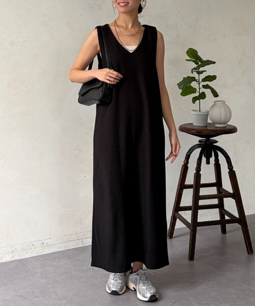 Chez toi(シェトワ)の「マルチWAYSETワンピース(つなぎ/オールインワン・レディース・ブルー/ブラック/ベージュ・FREE)」の9枚目の写真