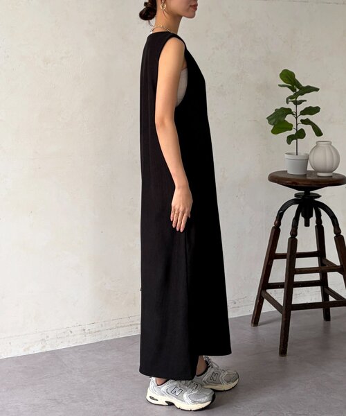 Chez toi(シェトワ)の「マルチWAYSETワンピース(つなぎ/オールインワン・レディース・ブルー/ブラック/ベージュ・FREE)」の11枚目の写真