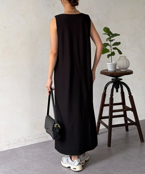 Chez toi(シェトワ)の「マルチWAYSETワンピース(つなぎ/オールインワン・レディース・ブルー/ブラック/ベージュ・FREE)」の12枚目の写真