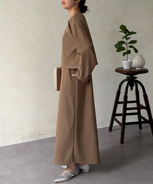 Chez toi(シェトワ)の「マルチWAYSETワンピース(つなぎ/オールインワン・レディース・ブルー/ブラック/ベージュ・FREE)」の16枚目の写真