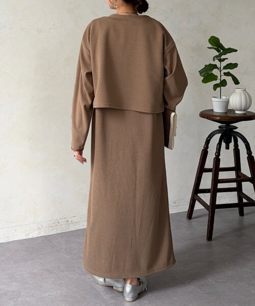 Chez toi(シェトワ)の「マルチWAYSETワンピース(つなぎ/オールインワン・レディース・ブルー/ブラック/ベージュ・FREE)」の17枚目の写真