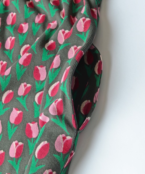 HOLIDAY(ホリデイ)の「SUPER RIB ALL-IN-ONE (TULIP) スーパーリブオールインワン (チューリップ)(つなぎ/オールインワン・レディース・チャコールグレー・ONE SIZE)」の4枚目の写真