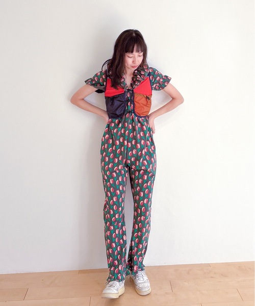 HOLIDAY(ホリデイ)の「SUPER RIB ALL-IN-ONE (TULIP) スーパーリブオールインワン (チューリップ)(つなぎ/オールインワン・レディース・チャコールグレー・ONE SIZE)」の12枚目の写真