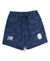 A BATHING APE | JAPANESE INDIGO ART CAMO RELAXED FIT SWEAT SHORTS(その他パンツ)