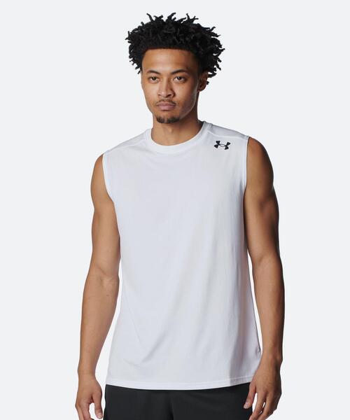 UNDER ARMOUR(アンダーアーマー)の「UAネクストジェン スリーブレス タンク(バスケットボール/メンズ)(タンクトップ・メンズ・ホワイト・XL/L/M/2XL/3XL/S)」の1枚目の写真