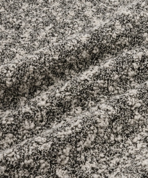 VICKY（ビッキー）の「ツイード風MIXスラブポロカーデ≪手洗い可能≫（カーディガン/ボレロ・レディース・チャコールグレー/ベージュ/グリーン・M）」の4枚目の写真