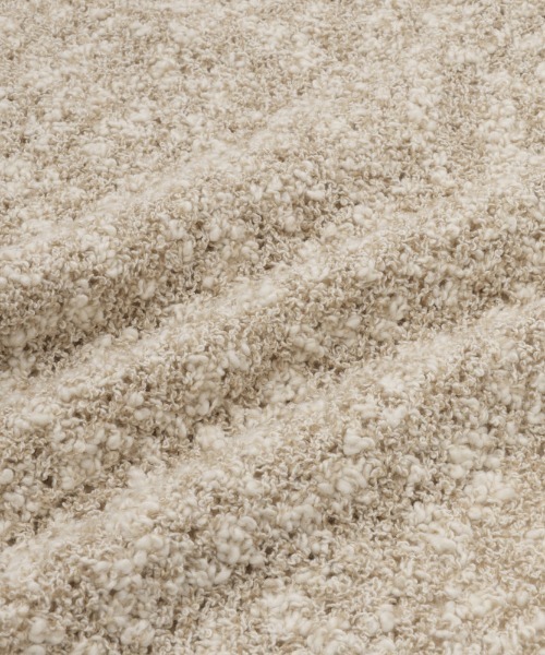 VICKY（ビッキー）の「ツイード風MIXスラブポロカーデ≪手洗い可能≫（カーディガン/ボレロ・レディース・チャコールグレー/ベージュ/グリーン・M）」の5枚目の写真