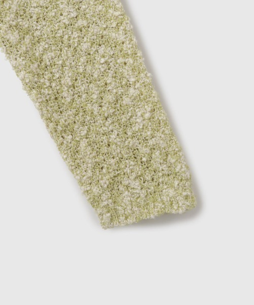 VICKY（ビッキー）の「ツイード風MIXスラブポロカーデ≪手洗い可能≫（カーディガン/ボレロ・レディース・チャコールグレー/ベージュ/グリーン・M）」の9枚目の写真