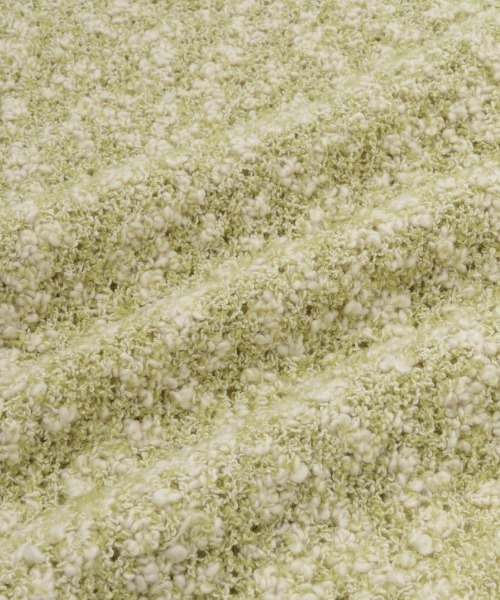 VICKY（ビッキー）の「ツイード風MIXスラブポロカーデ≪手洗い可能≫（カーディガン/ボレロ・レディース・チャコールグレー/ベージュ/グリーン・M）」の6枚目の写真