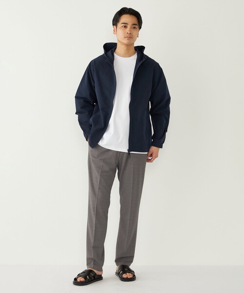 SHIPS Colors(シップス カラーズ)の「SHIPS Colors:〈抗菌防臭・速乾・紫外線軽減〉サッカー ジップ パーカー◇(ブルゾン・メンズ・ネイビー/ダークグレー/ナチュラル・MEDIUM/X-LARGE/LARGE)」の18枚目の写真