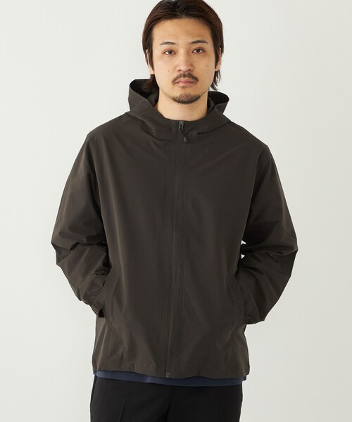 SHIPS Colors(シップス カラーズ)の「SHIPS Colors:〈抗菌防臭・速乾・紫外線軽減〉サッカー ジップ パーカー◇(ブルゾン・メンズ・ネイビー/ダークグレー/ナチュラル・MEDIUM/X-LARGE/LARGE)」の13枚目の写真
