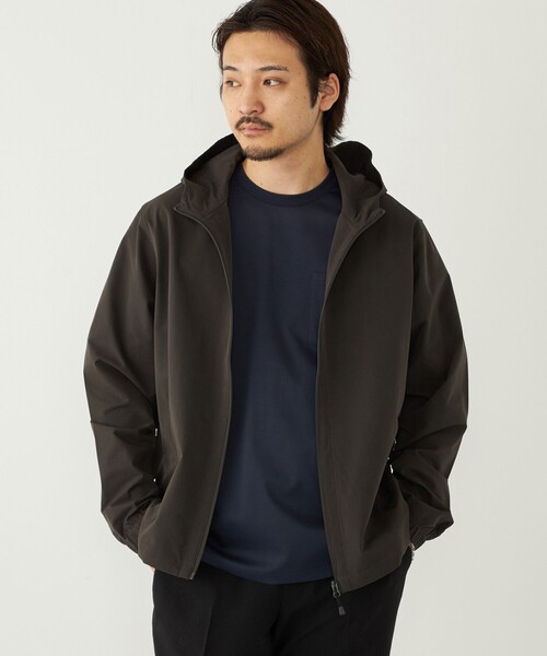 SHIPS Colors(シップス カラーズ)の「SHIPS Colors:〈抗菌防臭・速乾・紫外線軽減〉サッカー ジップ パーカー◇(ブルゾン・メンズ・ネイビー/ダークグレー/ナチュラル・MEDIUM/X-LARGE/LARGE)」の12枚目の写真