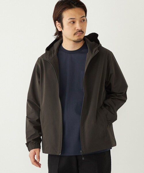 SHIPS Colors(シップス カラーズ)の「SHIPS Colors:〈抗菌防臭・速乾・紫外線軽減〉サッカー ジップ パーカー◇(ブルゾン・メンズ・ネイビー/ダークグレー/ナチュラル・MEDIUM/X-LARGE/LARGE)」の11枚目の写真
