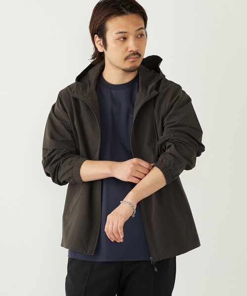 SHIPS Colors(シップス カラーズ)の「SHIPS Colors:〈抗菌防臭・速乾・紫外線軽減〉サッカー ジップ パーカー◇(ブルゾン・メンズ・ネイビー/ダークグレー/ナチュラル・MEDIUM/X-LARGE/LARGE)」の10枚目の写真