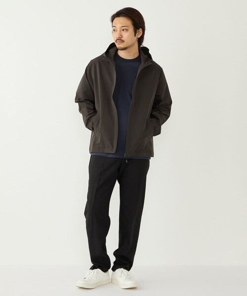 SHIPS Colors(シップス カラーズ)の「SHIPS Colors:〈抗菌防臭・速乾・紫外線軽減〉サッカー ジップ パーカー◇(ブルゾン・メンズ・ネイビー/ダークグレー/ナチュラル・MEDIUM/X-LARGE/LARGE)」の9枚目の写真