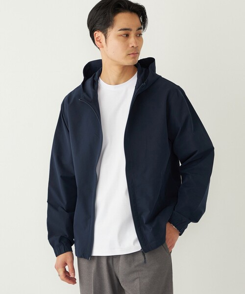SHIPS Colors(シップス カラーズ)の「SHIPS Colors:〈抗菌防臭・速乾・紫外線軽減〉サッカー ジップ パーカー◇(ブルゾン・メンズ・ネイビー/ダークグレー/ナチュラル・MEDIUM/X-LARGE/LARGE)」の6枚目の写真