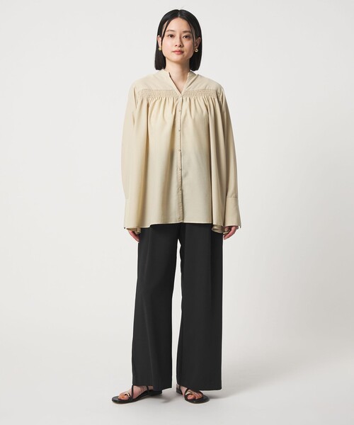 A DAY IN THE LIFE UNITED ARROWS(アデイインザライフユナイテッドアローズ)の「タック ワイドパンツ ‐ウォッシャブル‐<A DAY IN THE LIFE>(その他パンツ・レディース・ダークグレー/ブラック/オリーブ・M/S)」の19枚目の写真